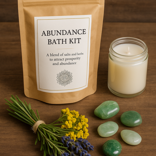 Spiritual Bath Kit - Abundance Bath Ritual: Attract Prosperity and Positive Flow