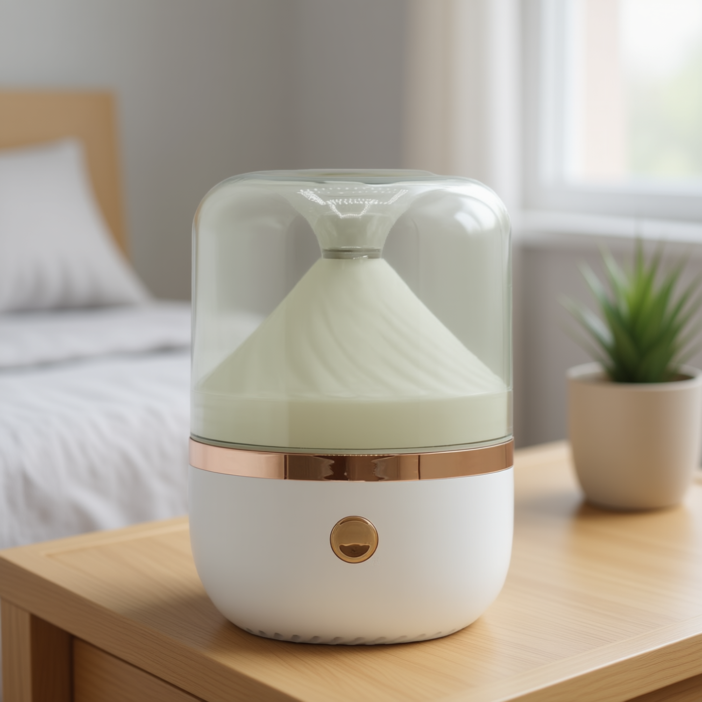 Difusor Urban Aroma – Branco & Bronze | USB | Mudança de Cor