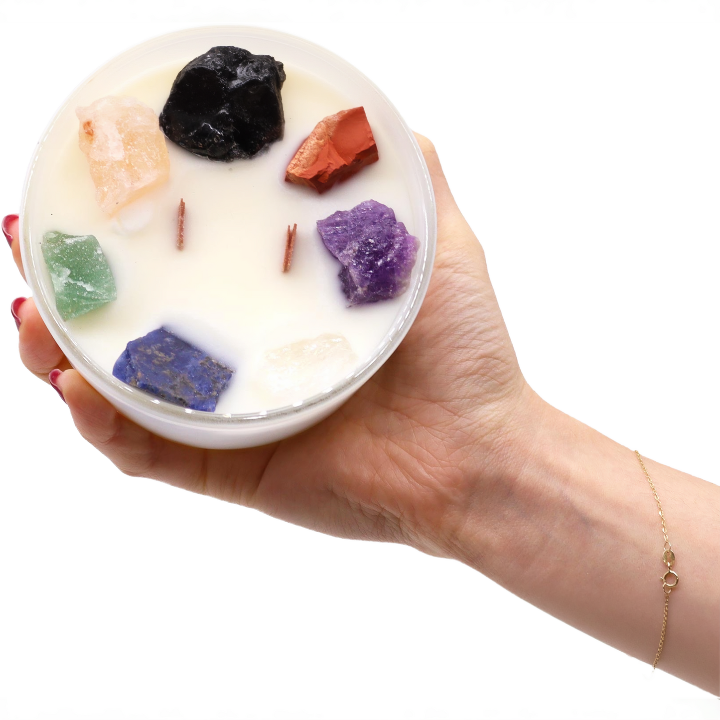 Vela de Cristais dos 7 Chakras – Alinhamento e Reconexão Energética