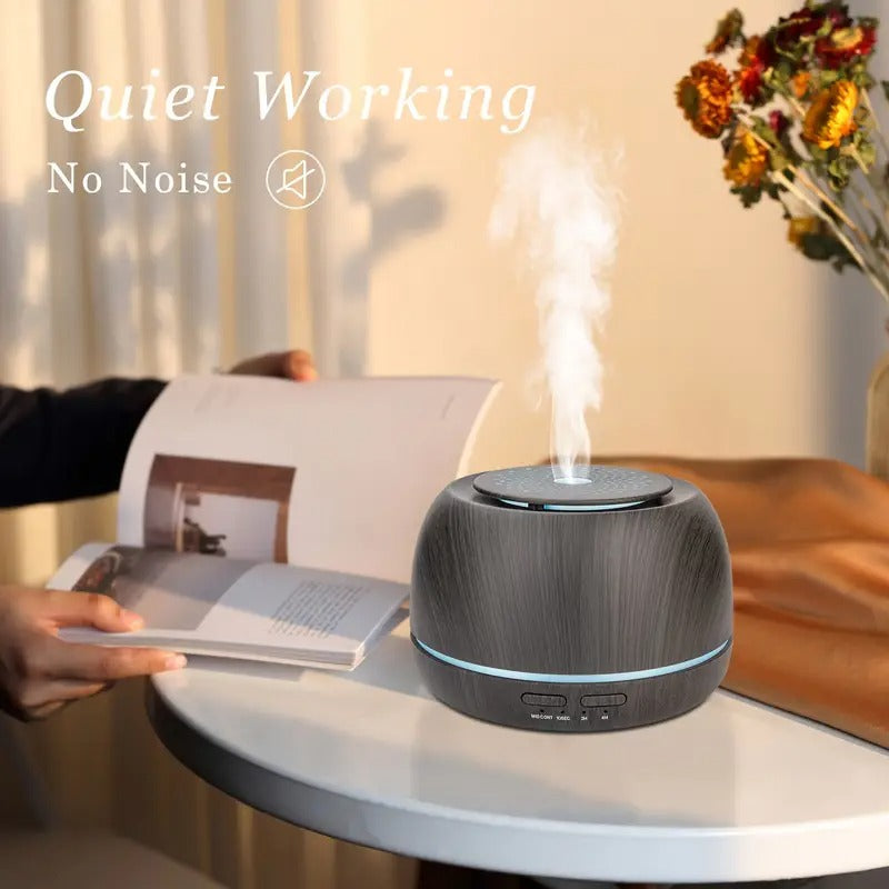 Essential Oil Diffuser 300ML – Aromatherapy Diffuser with 5-in-1 Functions & 7 Color LED Lights