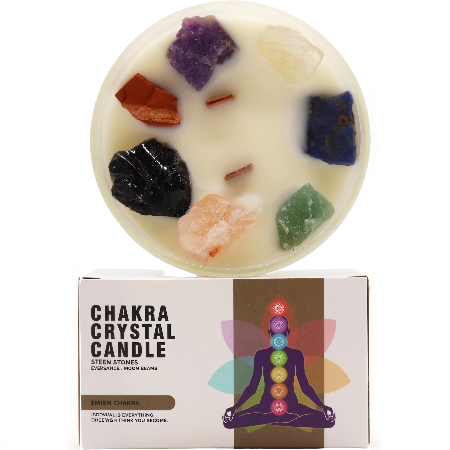 Vela de Cristais dos 7 Chakras – Alinhamento e Reconexão Energética