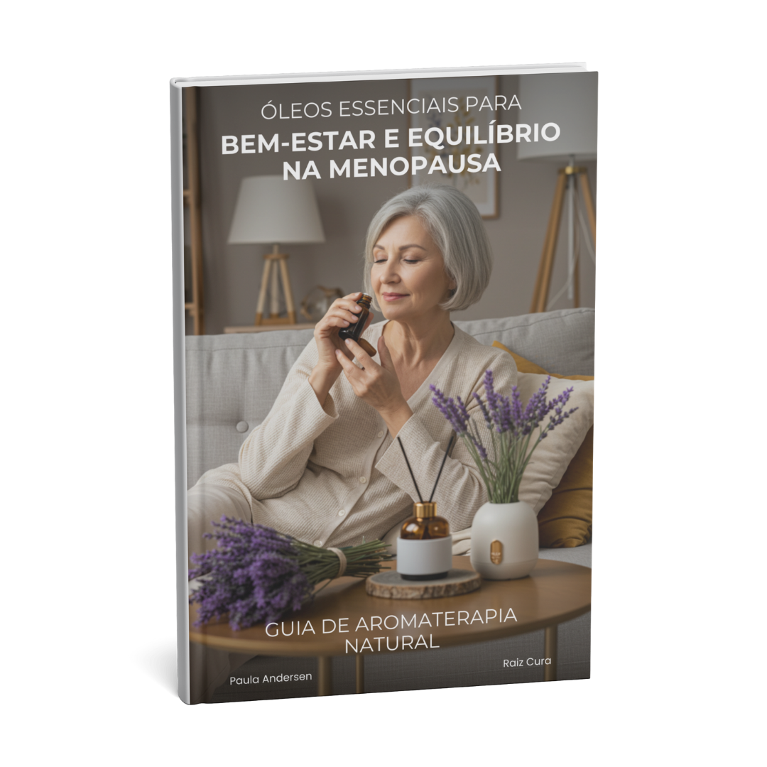 Óleos Essenciais para o Bem-Estar e Equilíbrio na Menopausa | Guia de Aromaterapia Natural