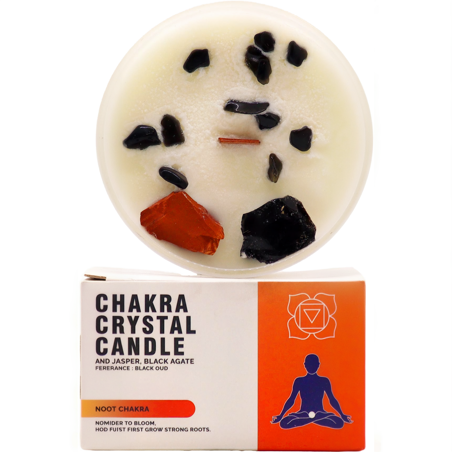 Velas de Cristal dos Chakras - Chakra da Raiz