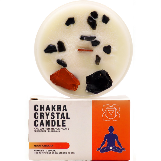 Velas de Cristal dos Chakras - Chakra da Raiz